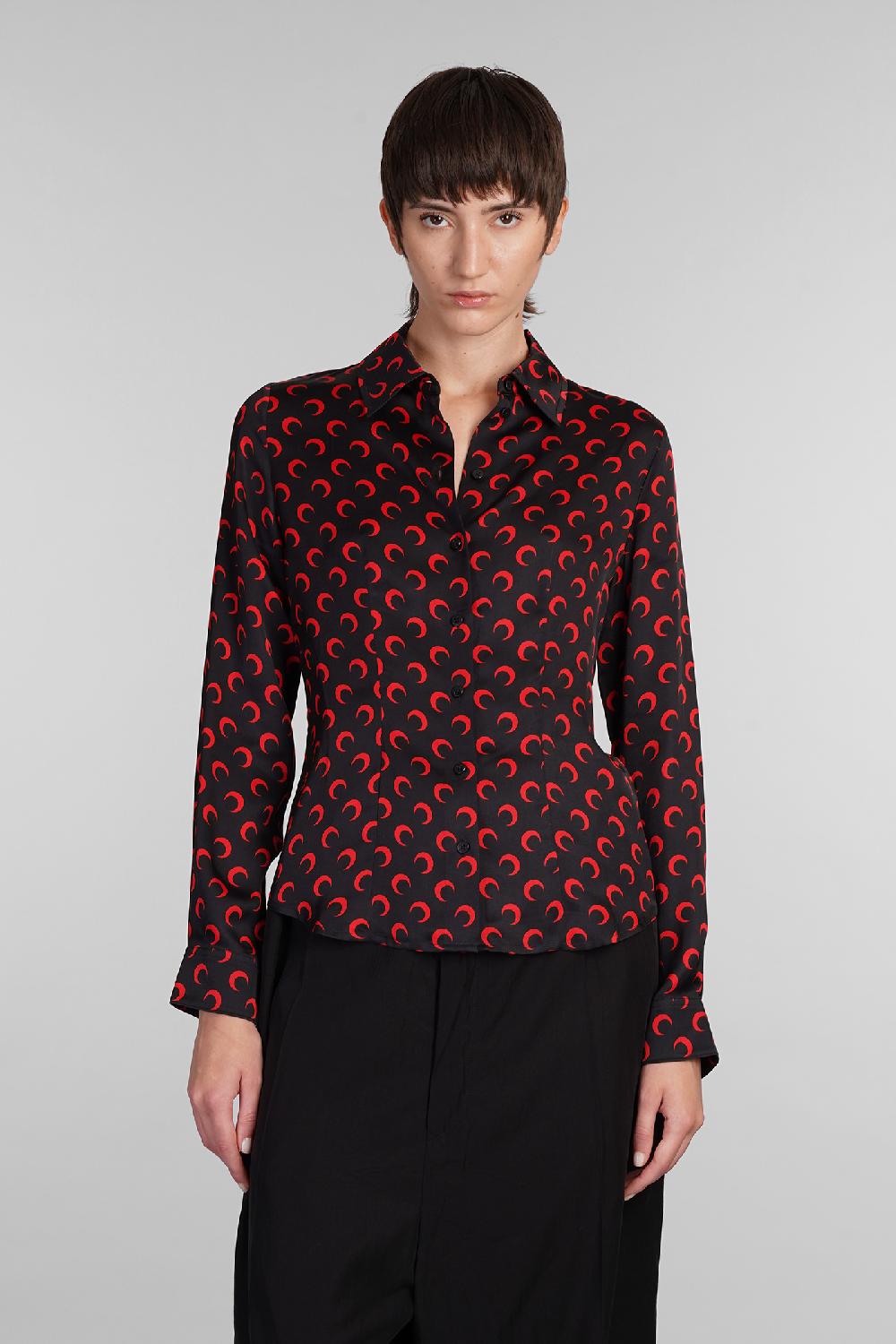Deliberti Marine Serre Camicia in viscosa nera cod. 407031 - Deliberti The Luxury Shopping