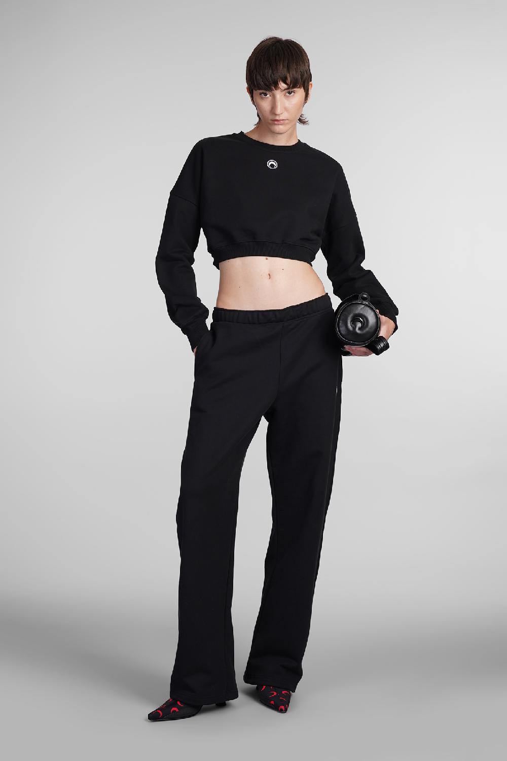 Deliberti Marine Serre Felpa In Cotone Nero Cod. 407051 - Deliberti The Luxury Shopping