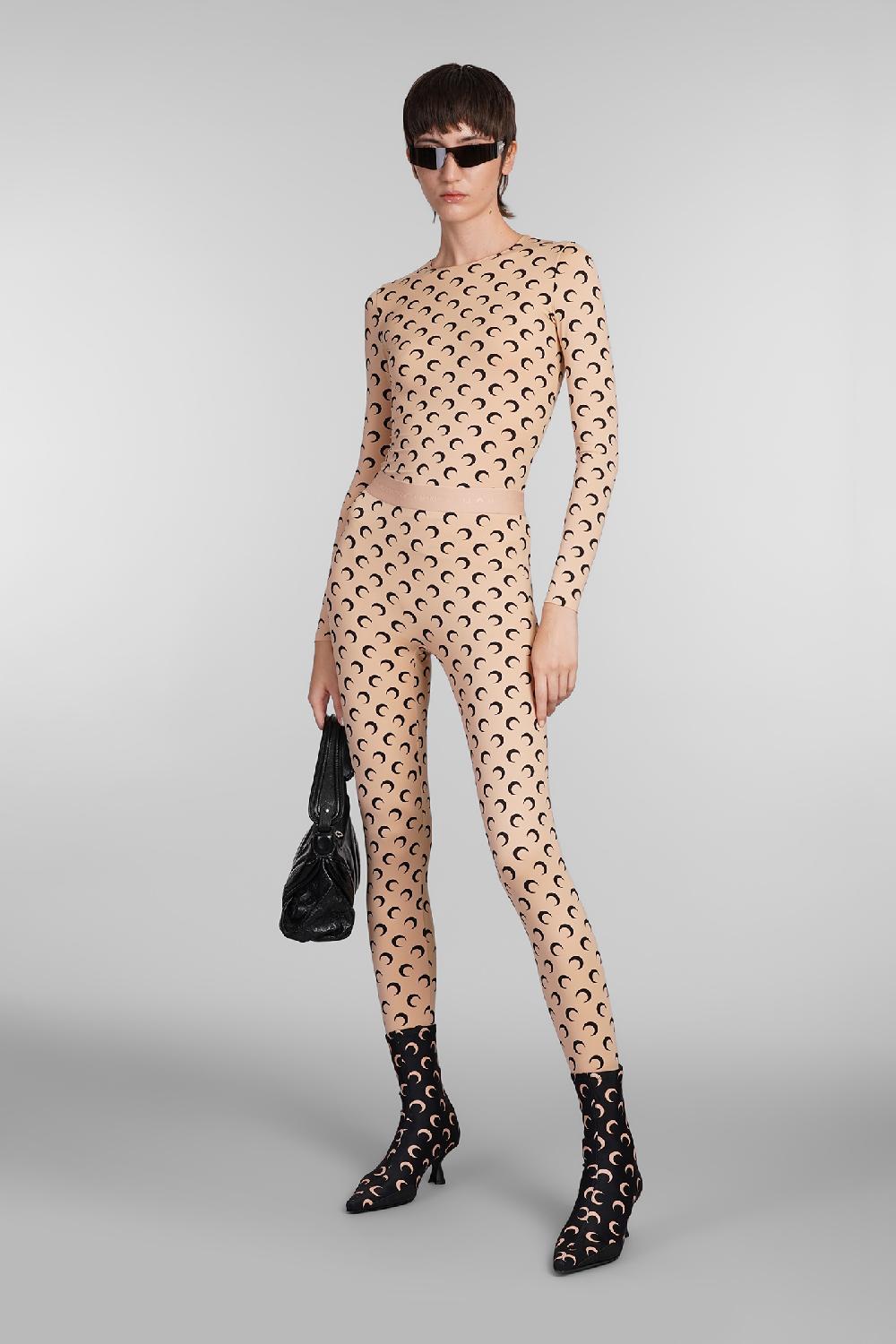 Deliberti Marine Serre Leggings In Poliammide Beige Cod. 383771 - Deliberti The Luxury Shopping