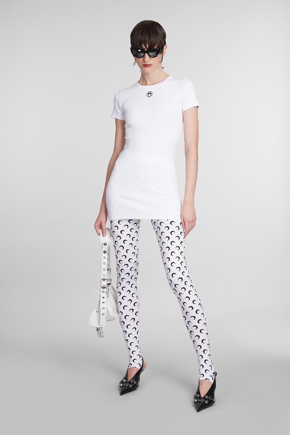 Deliberti Marine Serre Leggings In Poliammide Bianca Cod. 383780 - Deliberti The Luxury Shopping