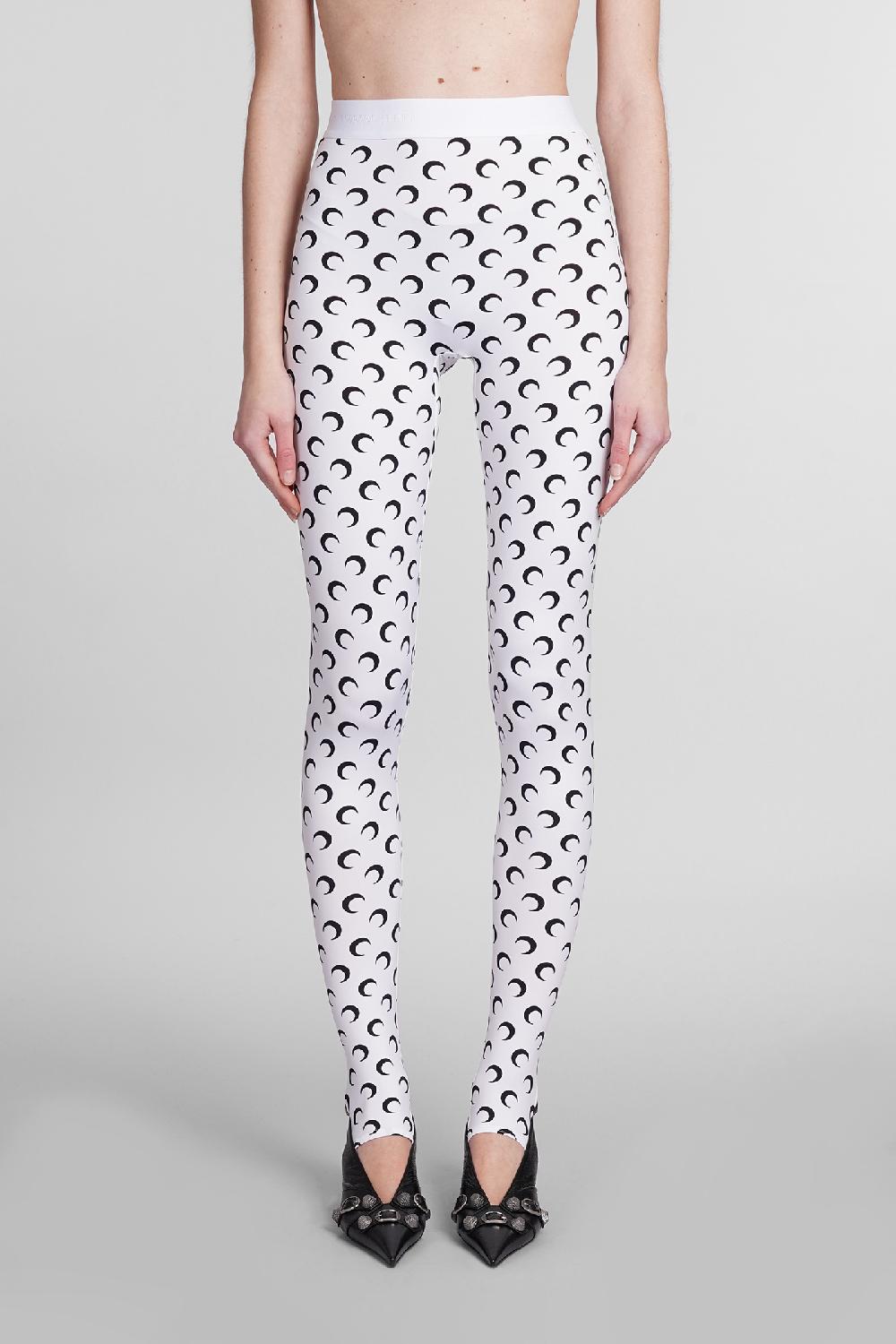 Deliberti Marine Serre Leggings in poliammide bianca cod. 383780 - Deliberti The Luxury Shopping