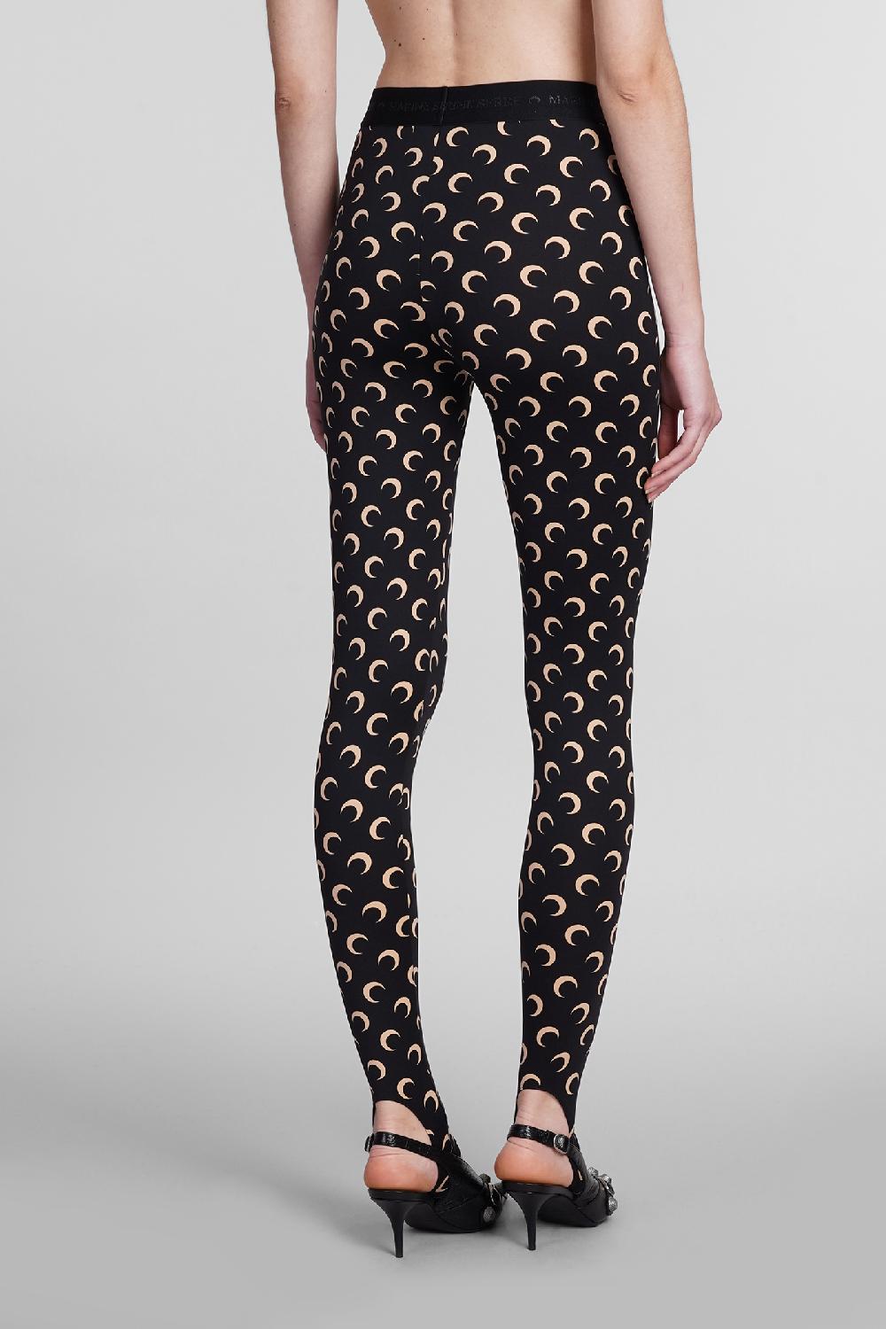 Deliberti Marine Serre Leggings In Poliammide Nera Cod. 383798 - Deliberti The Luxury Shopping