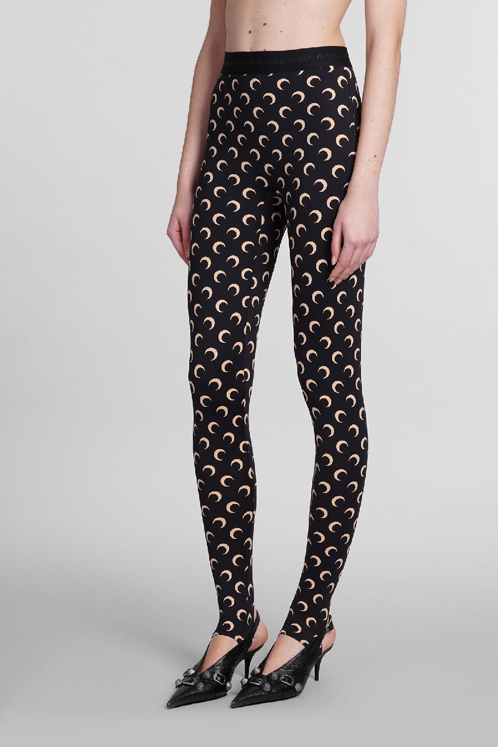 Deliberti Marine Serre Leggings In Poliammide Nera Cod. 383798 - Deliberti The Luxury Shopping