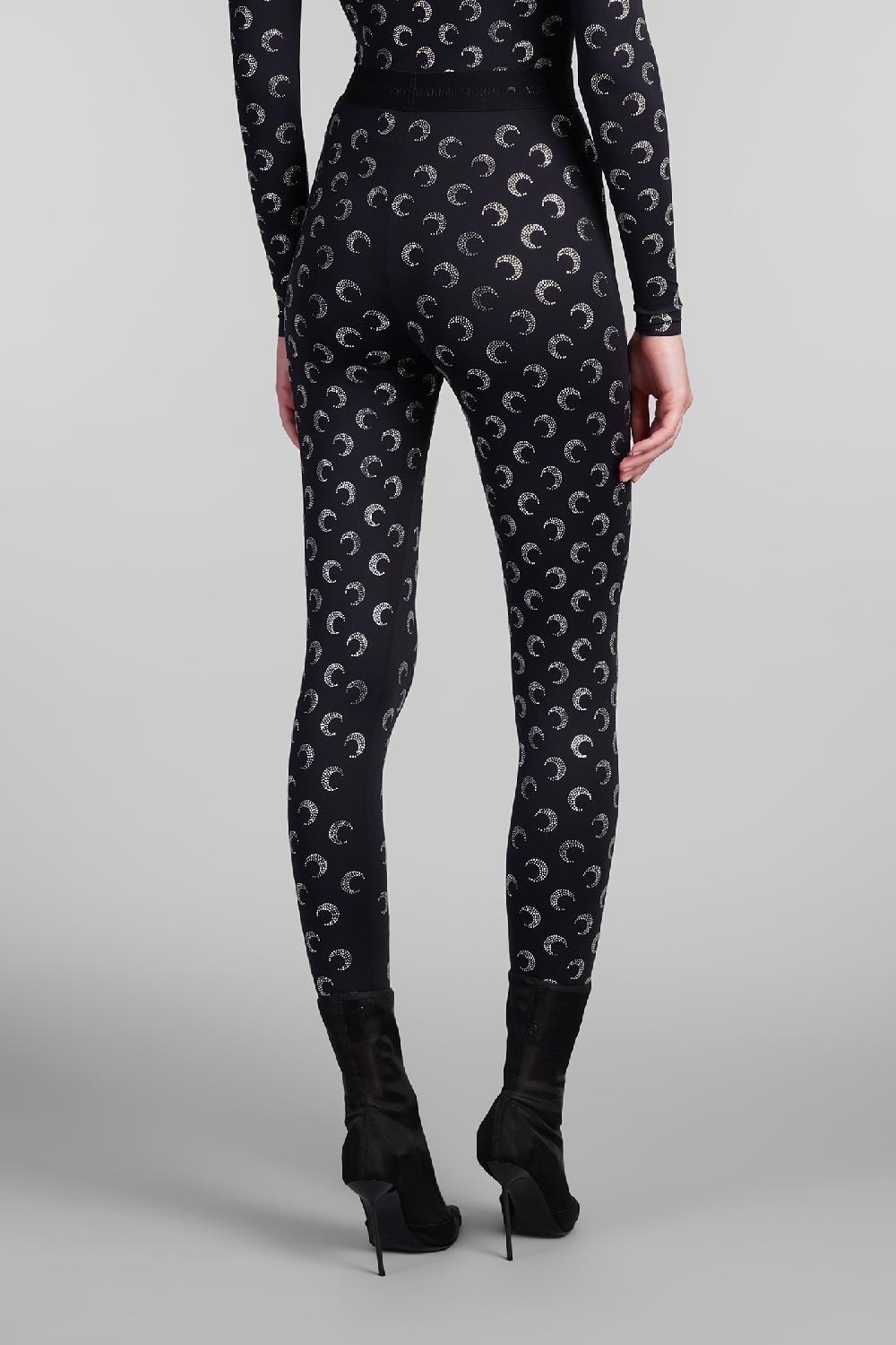 Deliberti Marine Serre Leggings In Poliammide Nera Cod. 409186 - Deliberti The Luxury Shopping