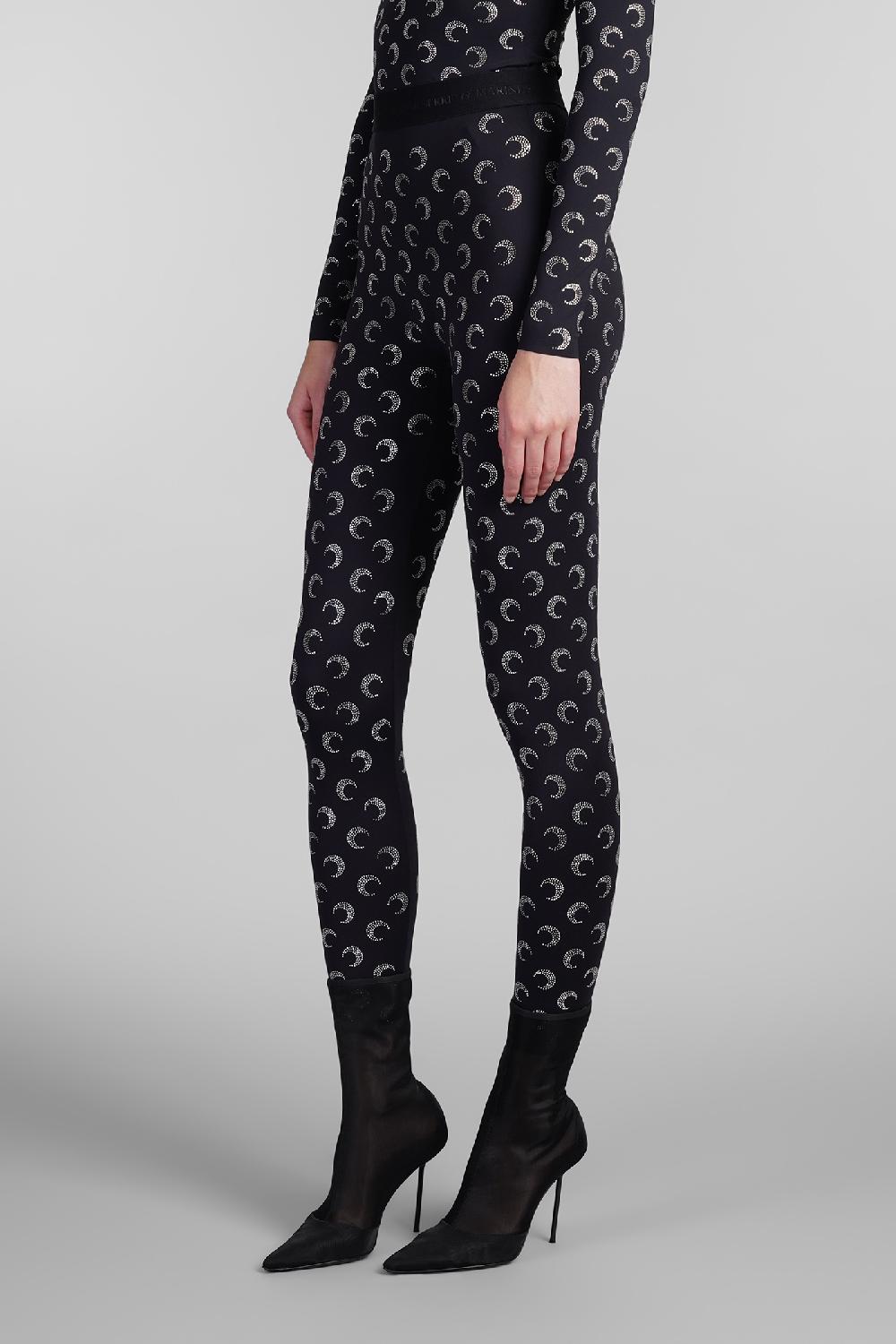 Deliberti Marine Serre Leggings In Poliammide Nera Cod. 409186 - Deliberti The Luxury Shopping