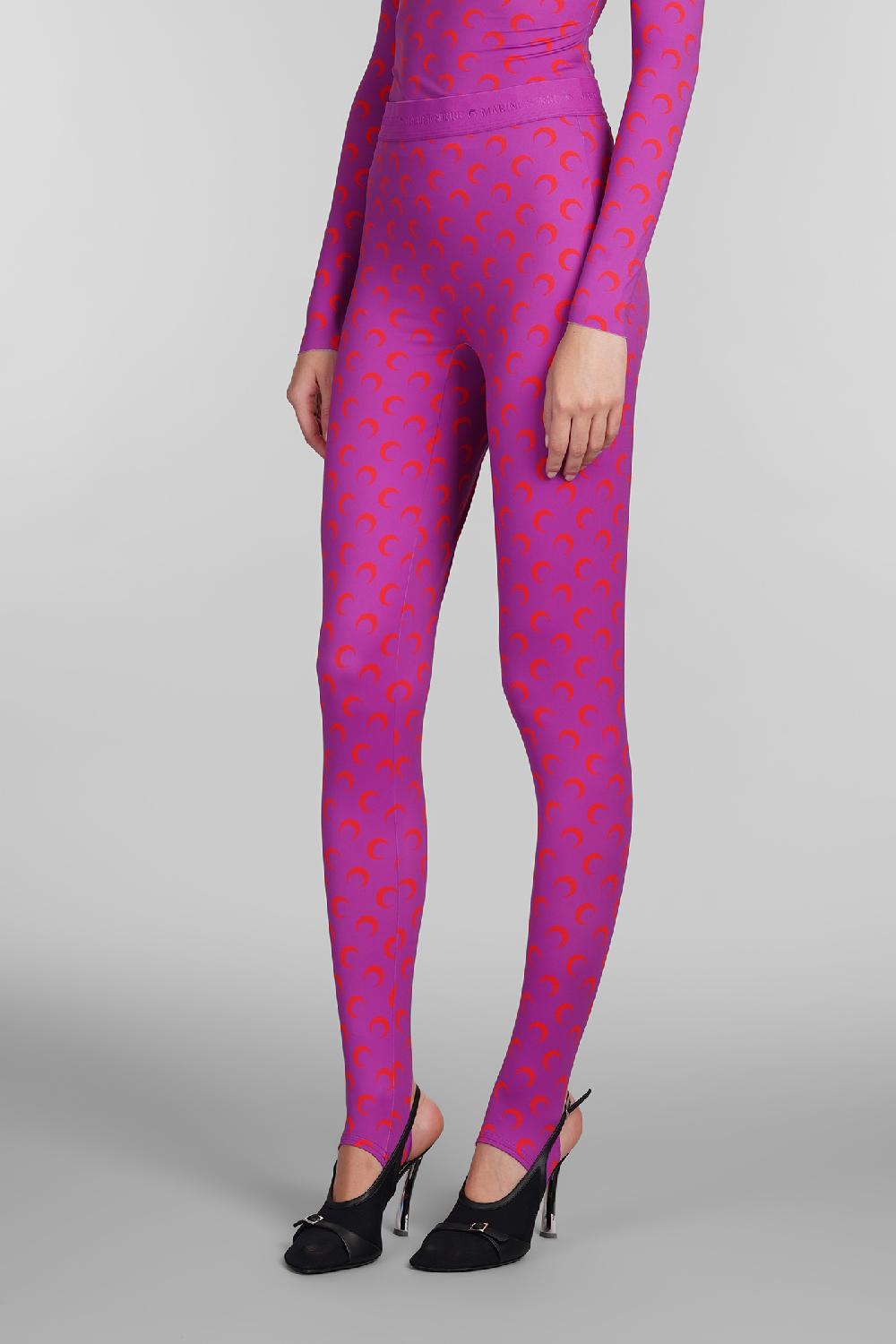Deliberti Marine Serre Leggings In Poliammide Viola Cod. 404674 - Deliberti The Luxury Shopping