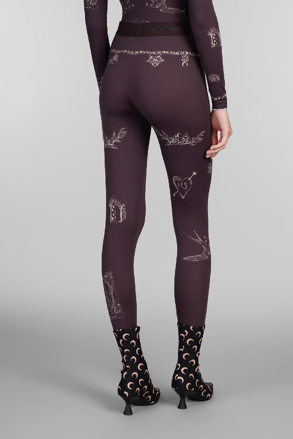 Deliberti Marine Serre Leggings In Poliestere Marrone Cod. 407047 - Deliberti The Luxury Shopping