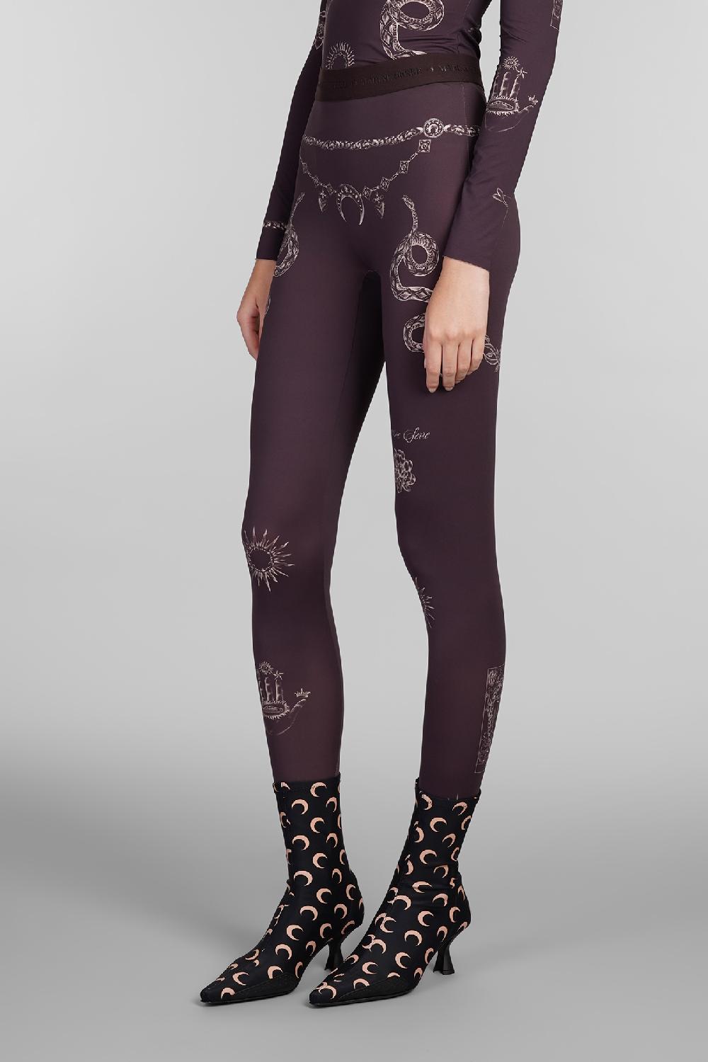 Deliberti Marine Serre Leggings In Poliestere Marrone Cod. 407047 - Deliberti The Luxury Shopping