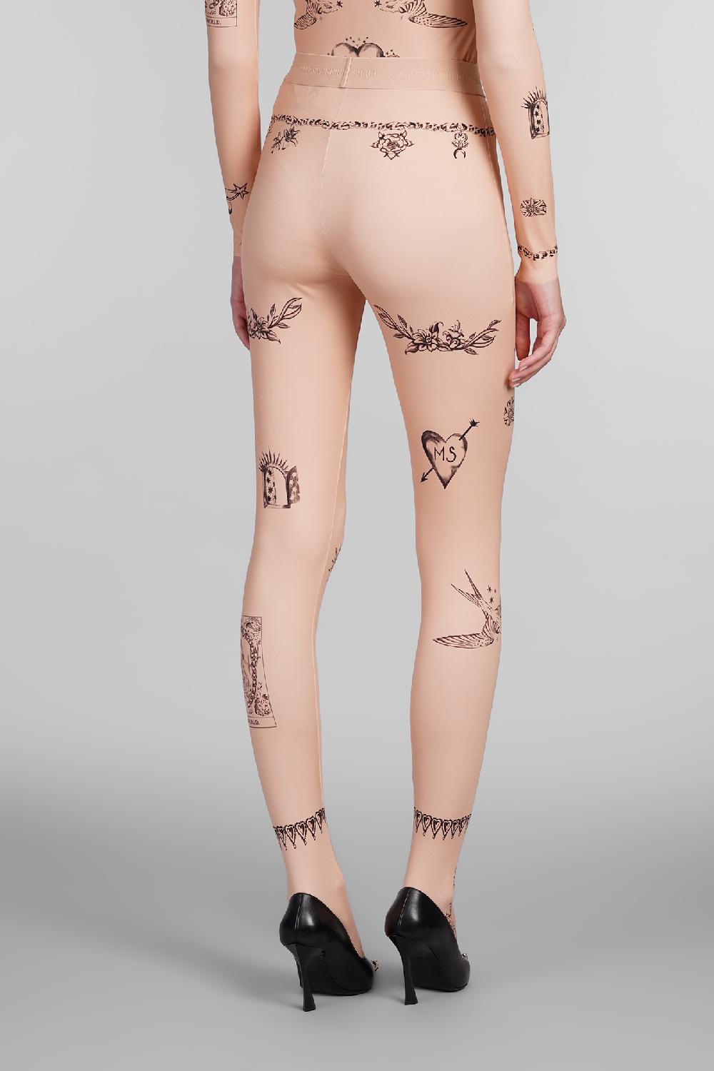 Deliberti Marine Serre Leggings In Poliestere Rosa Cod. 407048 - Deliberti The Luxury Shopping