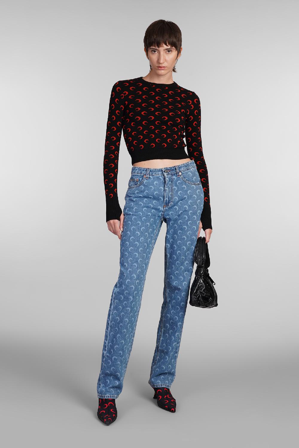 Deliberti Marine Serre Maglia In Lana Nera Cod. 407045 - Deliberti The Luxury Shopping