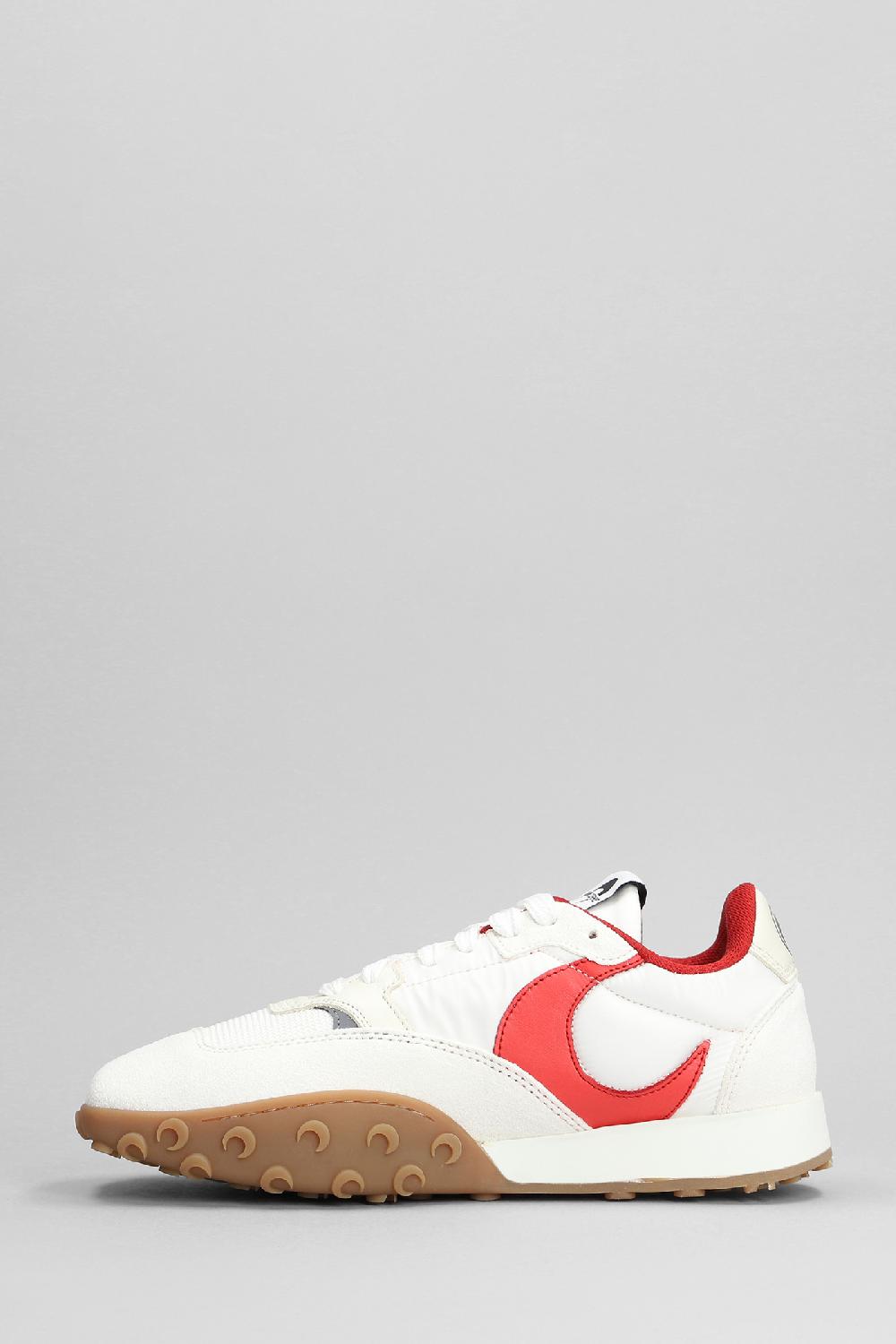 Deliberti Marine Serre Sneakers Ms Rise 22 In Camoscio E Tessuto Bianco Cod. 396001 - Deliberti The Luxury Shopping