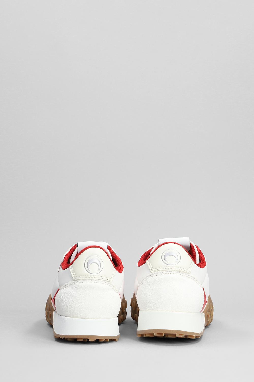 Deliberti Marine Serre Sneakers Ms Rise 22 In Camoscio E Tessuto Bianco Cod. 396001 - Deliberti The Luxury Shopping