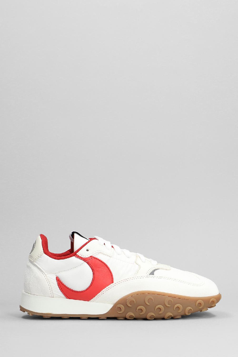 Deliberti Marine Serre Sneakers ms rise 22 in camoscio e tessuto bianco cod. 396001 - Deliberti The Luxury Shopping