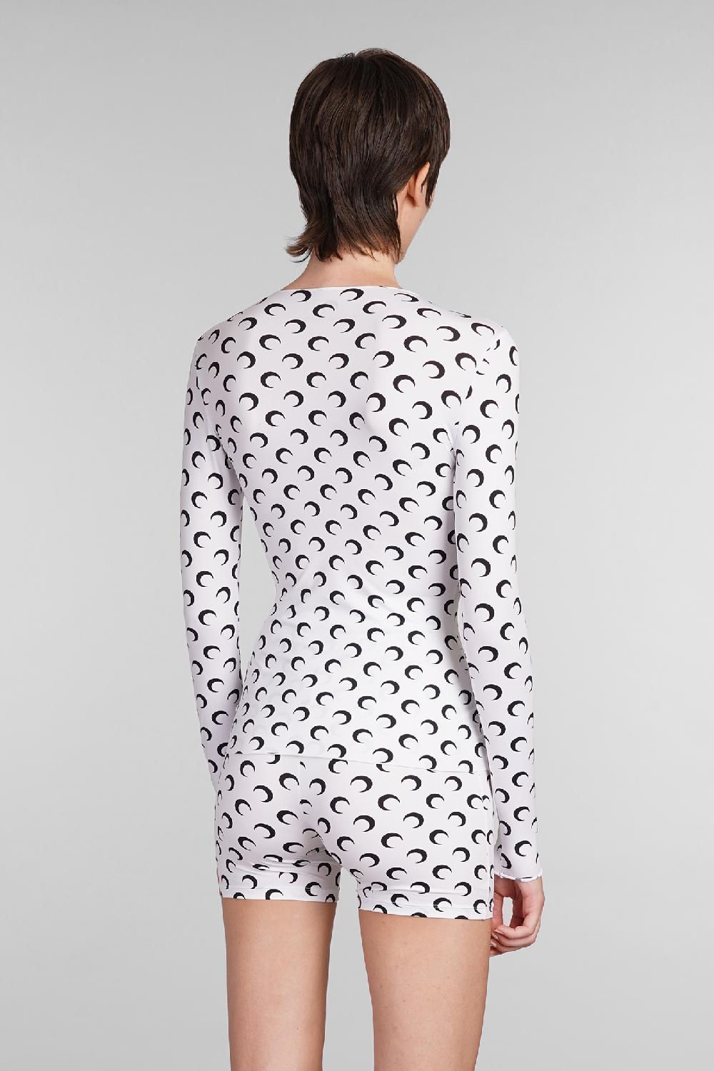 Deliberti Marine Serre Topwear In Poliammide Bianca Cod. 398752 - Deliberti The Luxury Shopping