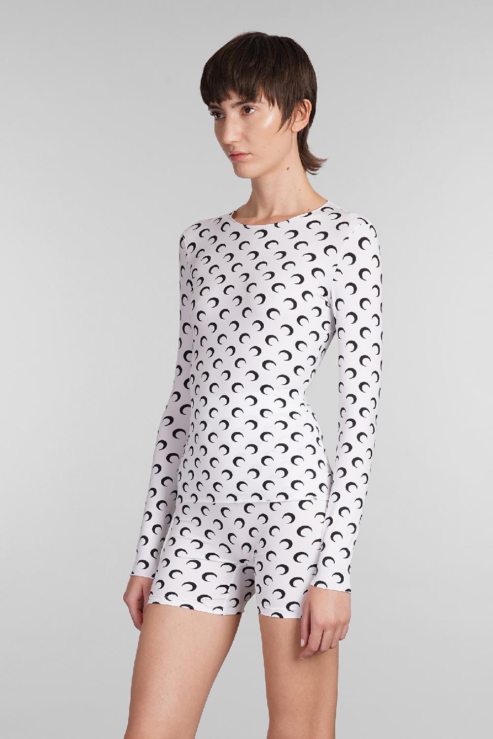 Deliberti Marine Serre Topwear In Poliammide Bianca Cod. 398752 - Deliberti The Luxury Shopping