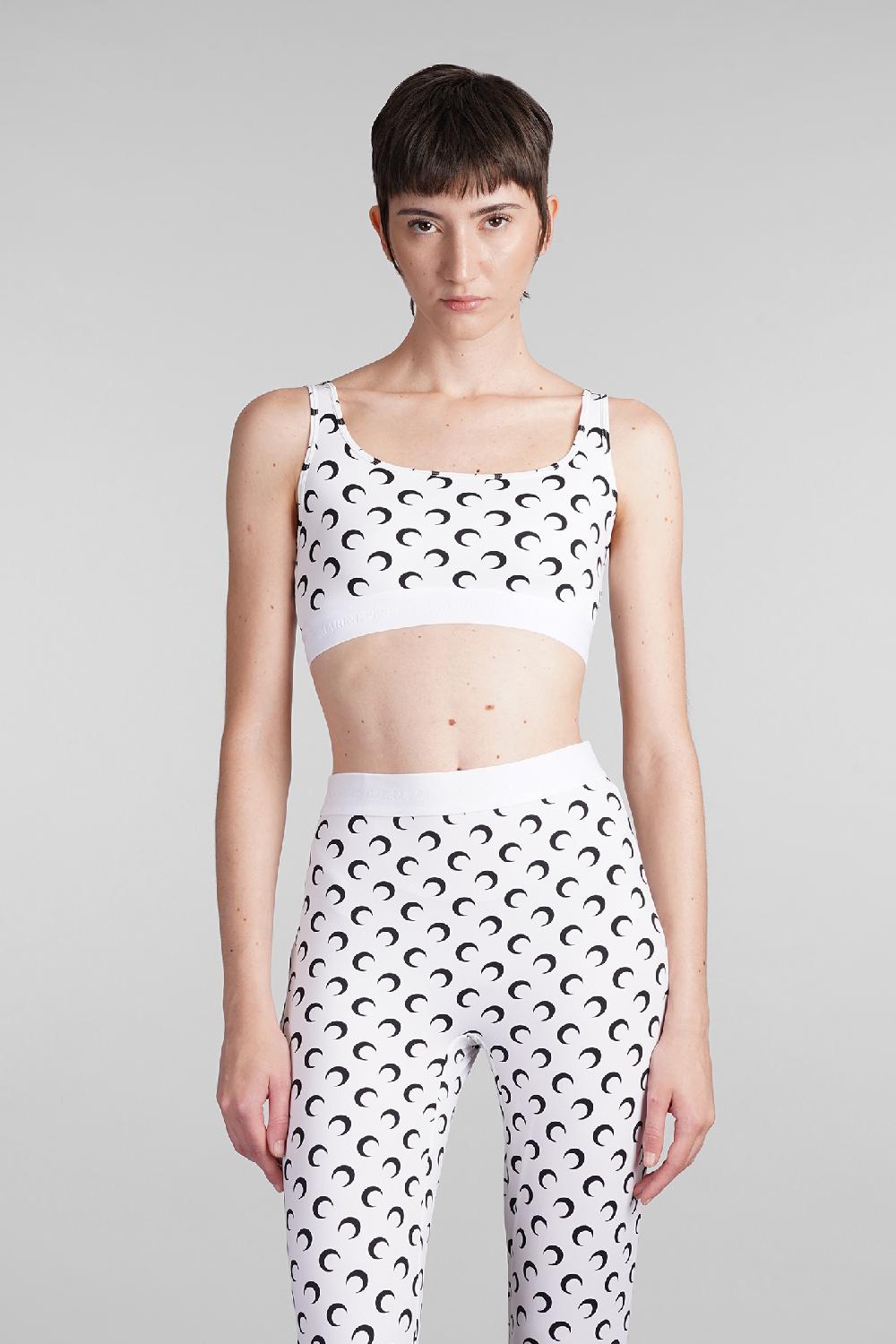 Deliberti Marine Serre Topwear in poliammide bianca cod. 404684 - Deliberti The Luxury Shopping