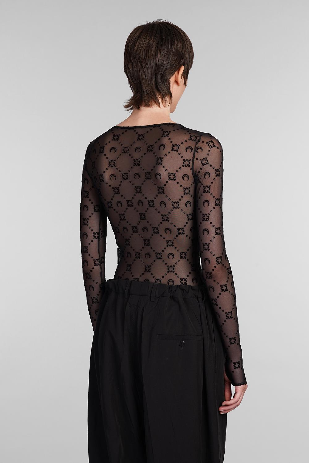 Deliberti Marine Serre Topwear In Poliammide Nera Cod. 404677 - Deliberti The Luxury Shopping