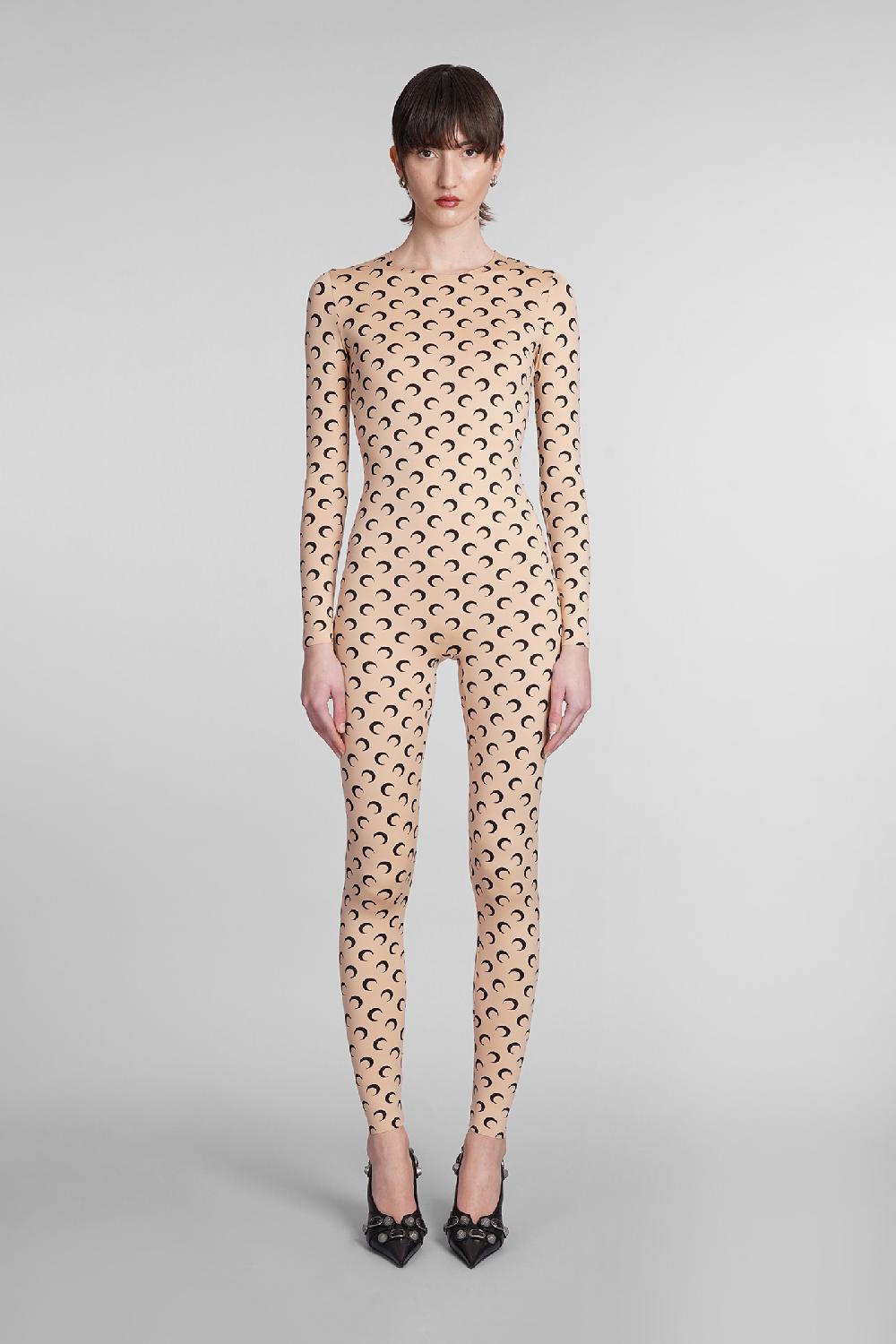 Deliberti Marine Serre Tuta in poliammide beige cod. 383770 - Deliberti The Luxury Shopping