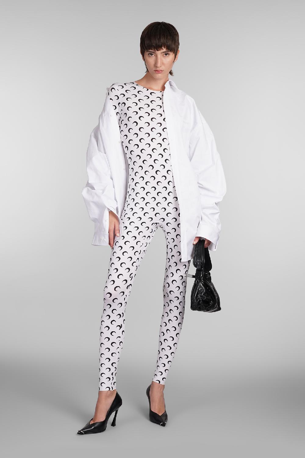 Deliberti Marine Serre Tuta In Poliammide Bianca Cod. 404682 - Deliberti The Luxury Shopping