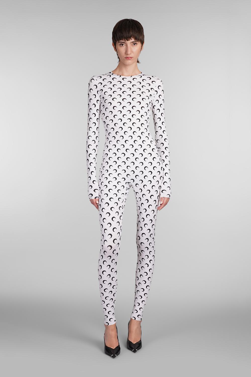 Deliberti Marine Serre Tuta in poliammide bianca cod. 404682 - Deliberti The Luxury Shopping