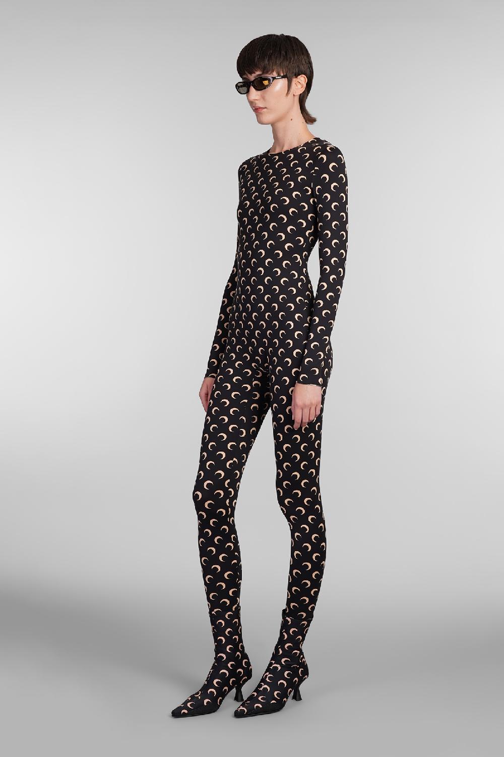 Deliberti Marine Serre Tuta In Poliammide Nera Cod. 404673 - Deliberti The Luxury Shopping