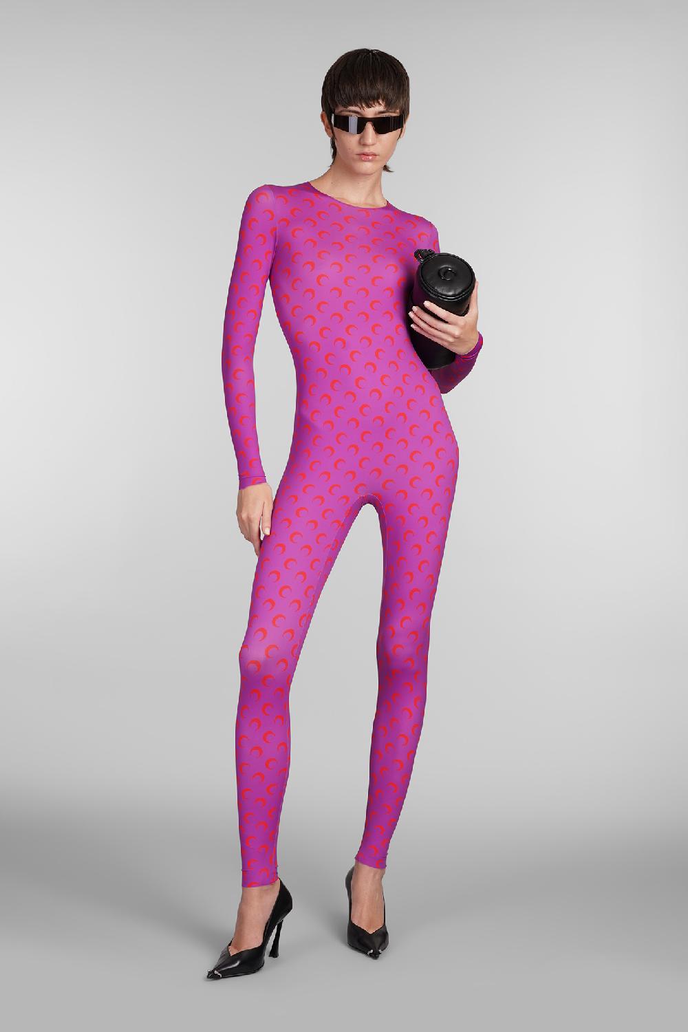 Deliberti Marine Serre Tuta In Poliammide Viola Cod. 407030 - Deliberti The Luxury Shopping