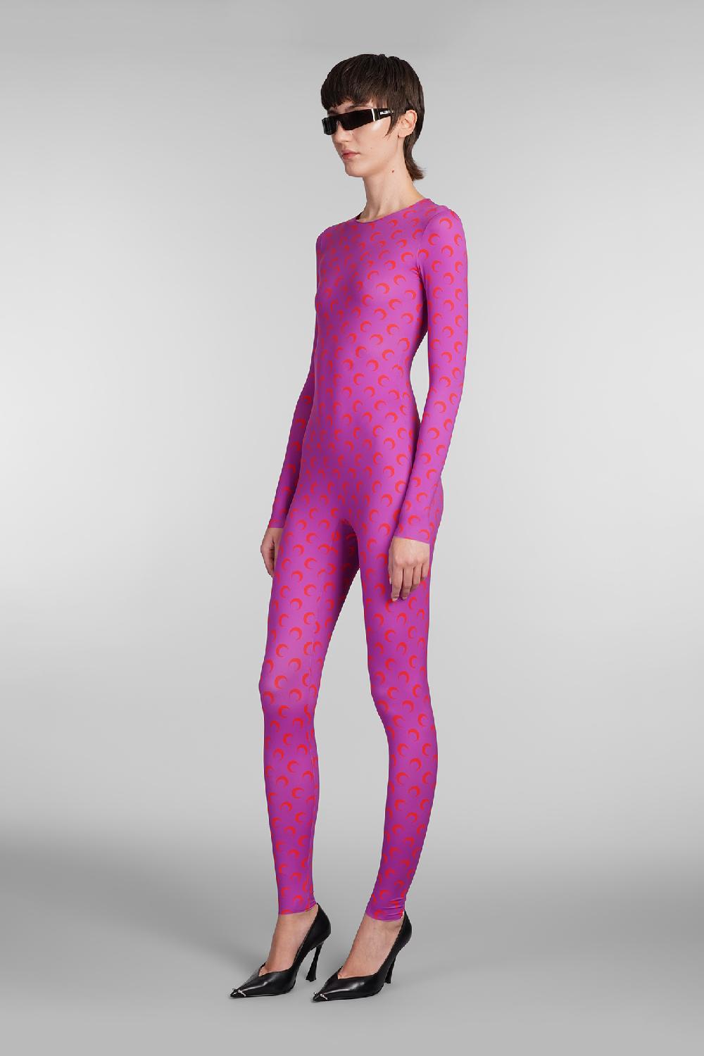 Deliberti Marine Serre Tuta In Poliammide Viola Cod. 407030 - Deliberti The Luxury Shopping