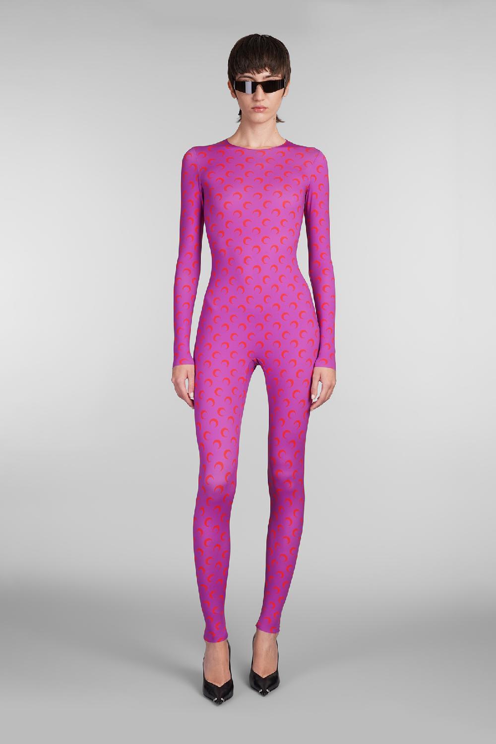 Deliberti Marine Serre Tuta in poliammide viola cod. 407030 - Deliberti The Luxury Shopping