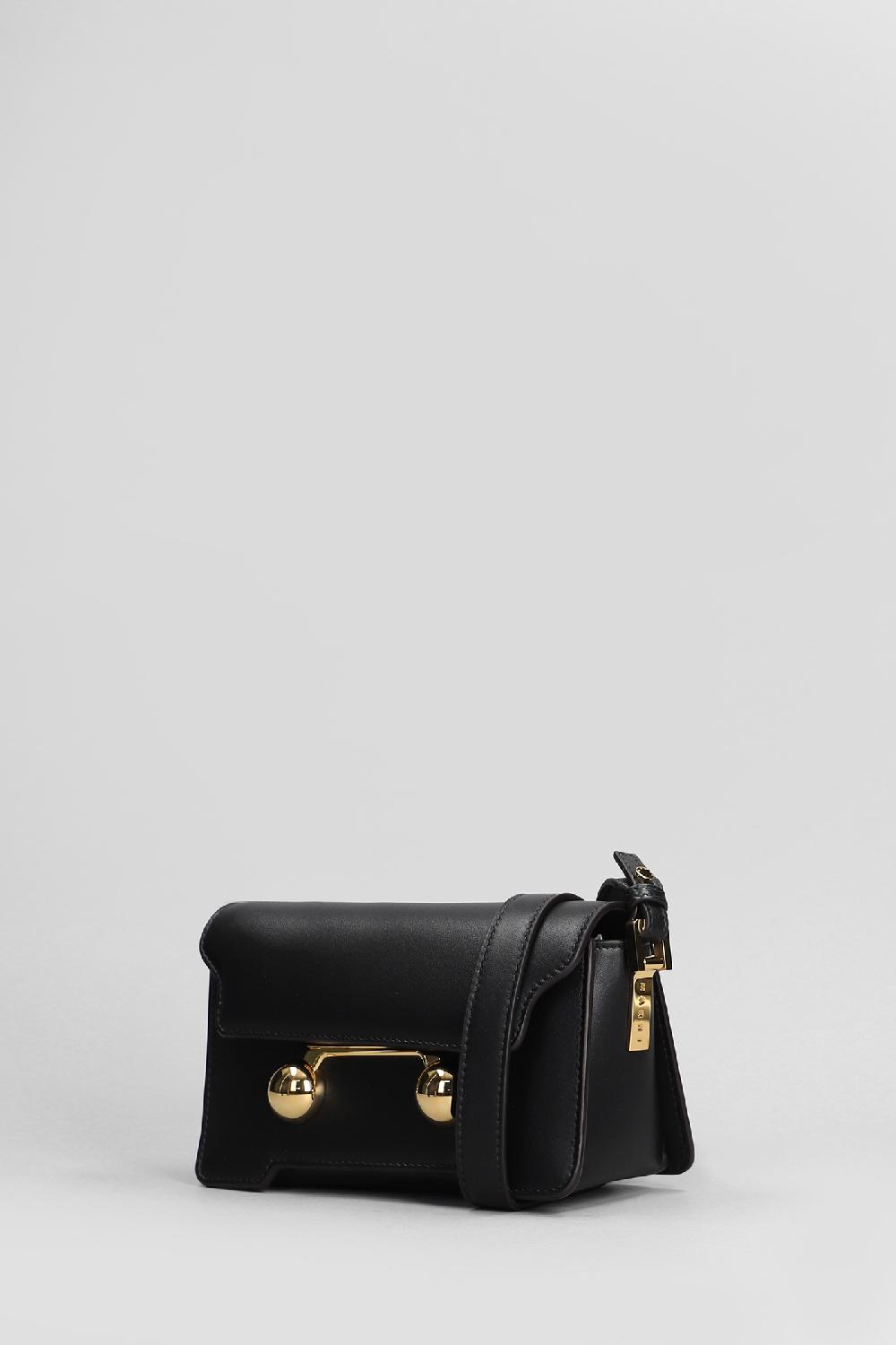Deliberti Marni Borsa A Spalla Trunkaroo In Pelle Nera Cod. 406435 - Deliberti The Luxury Shopping