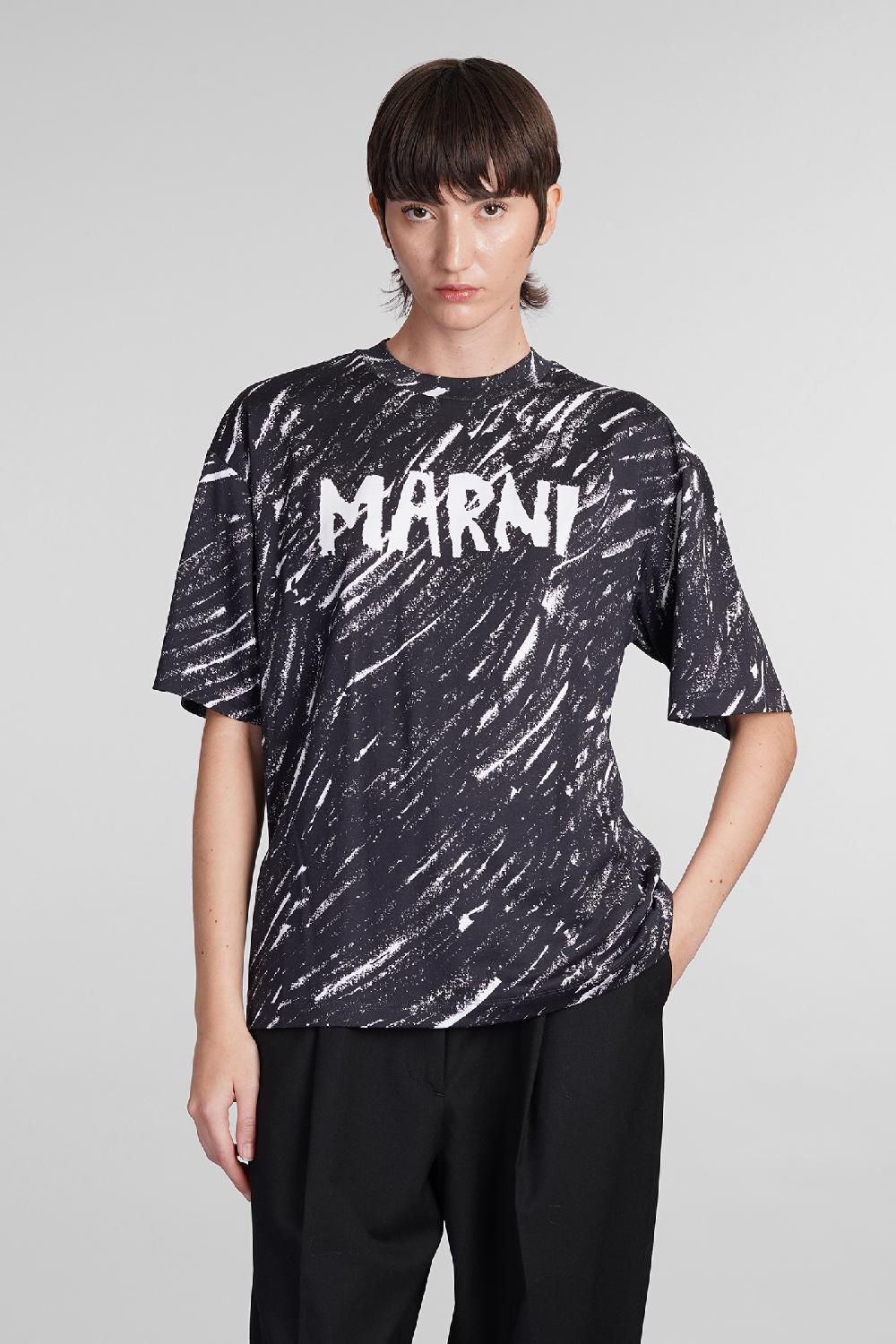 Deliberti Marni T-shirt in cotone nero cod. 406434 - Deliberti The Luxury Shopping