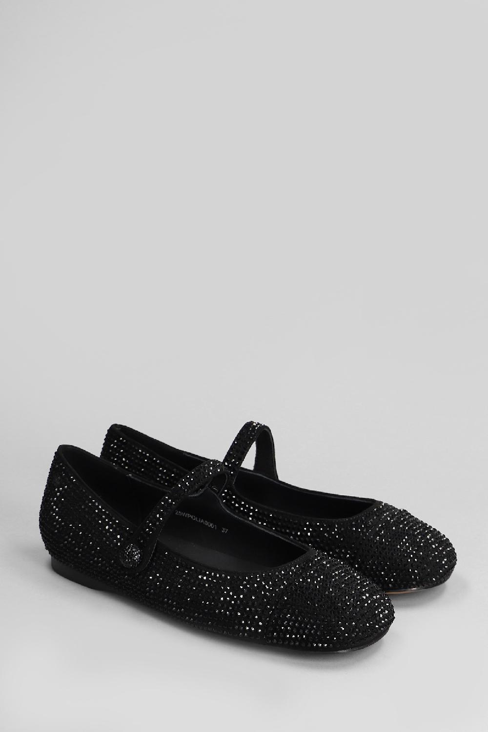 Deliberti Massimo Santini Ballerine Marseille In Camoscio Nero Cod. 408067 - Deliberti The Luxury Shopping
