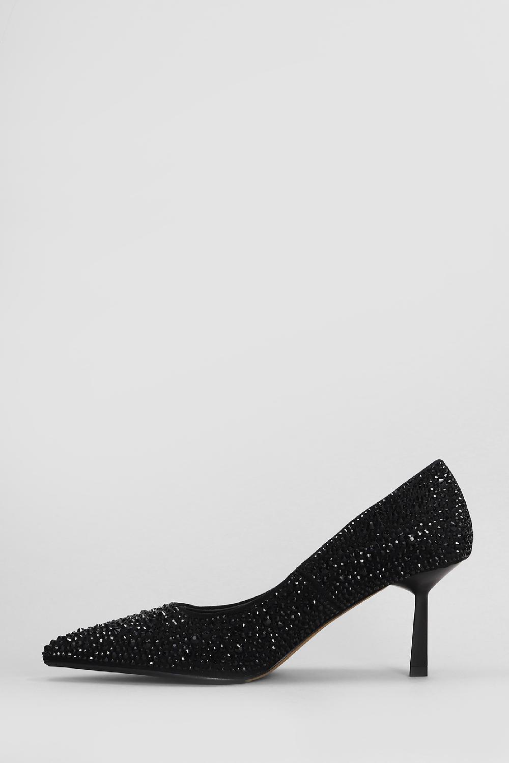 Deliberti Massimo Santini Decollete Paolina In Camoscio Nero Cod. 408066 - Deliberti The Luxury Shopping