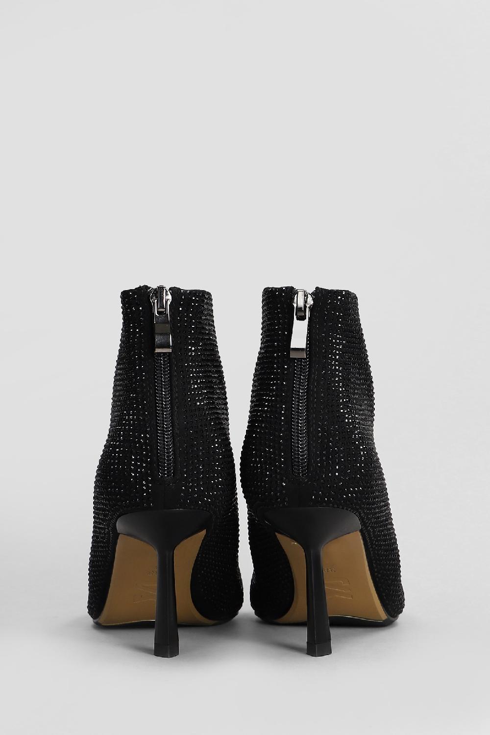 Deliberti Massimo Santini Tronchetti Tacco Alto Paola In Camoscio Nero Cod. 408065 - Deliberti The Luxury Shopping