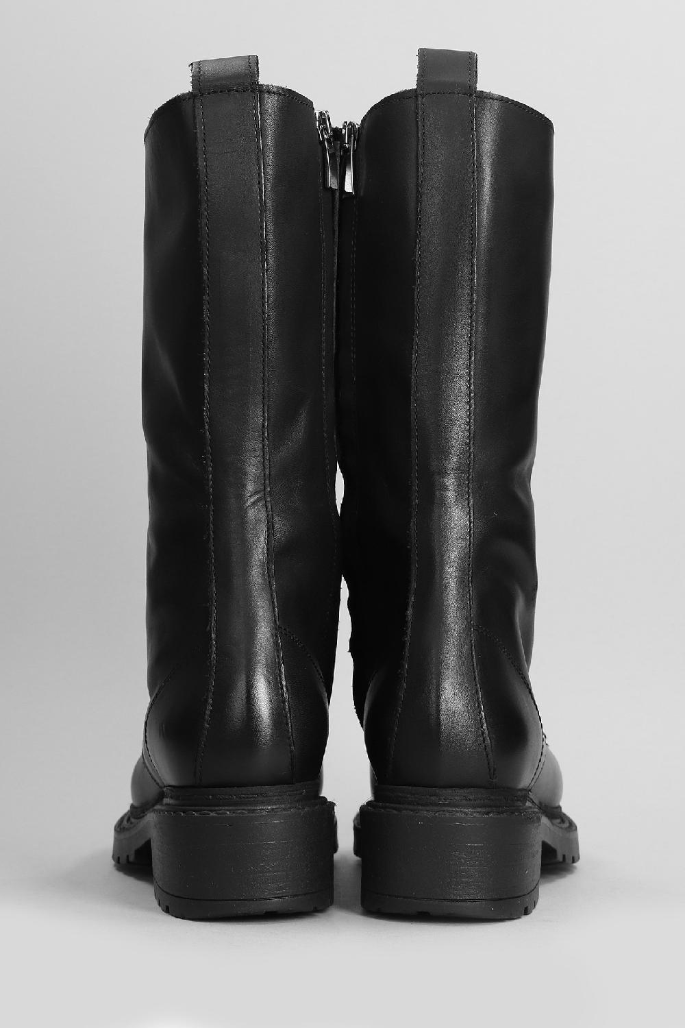 Deliberti Metisse Anfibi In Pelle Nera Cod. 403175 - Deliberti The Luxury Shopping