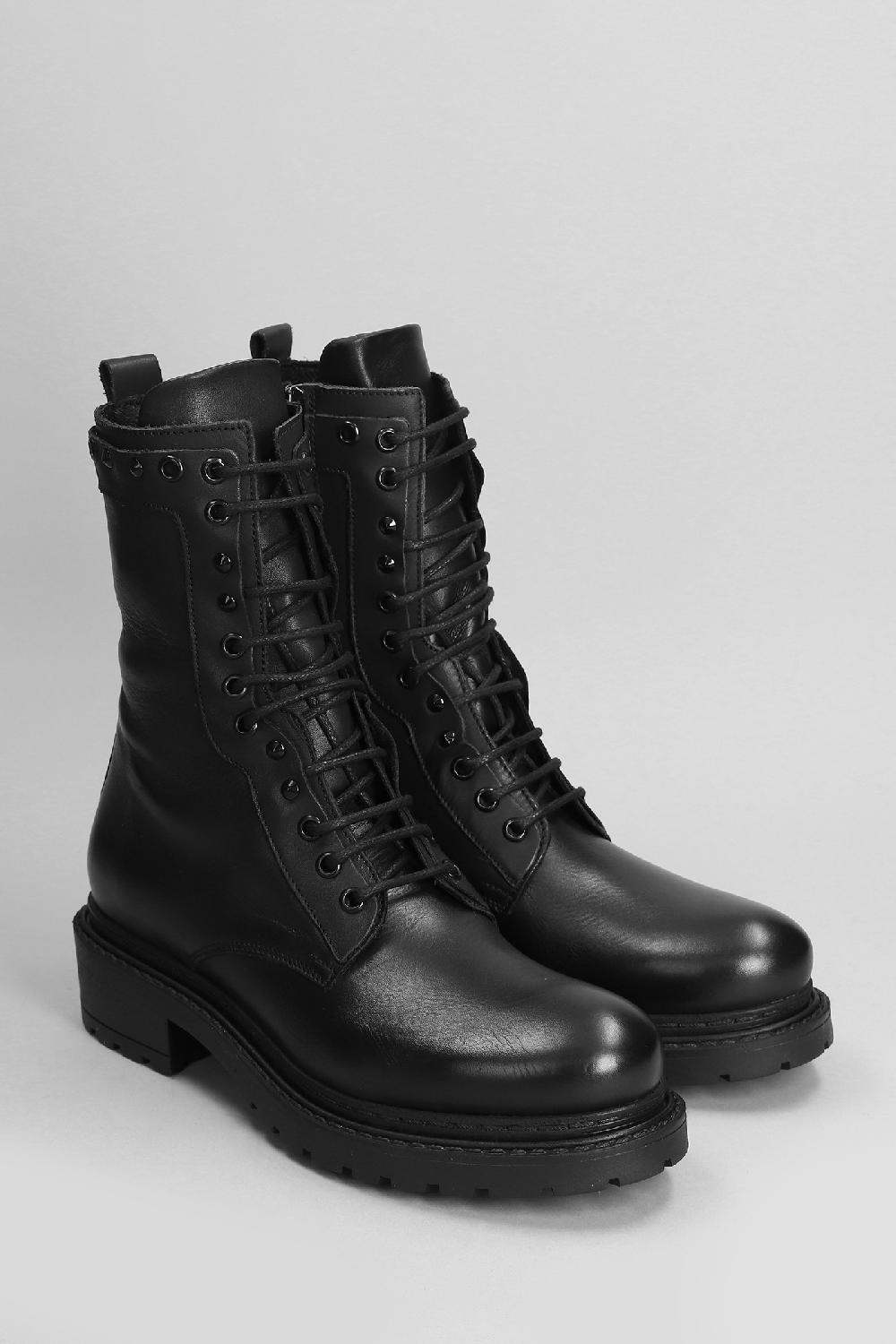 Deliberti Metisse Anfibi In Pelle Nera Cod. 403178 - Deliberti The Luxury Shopping