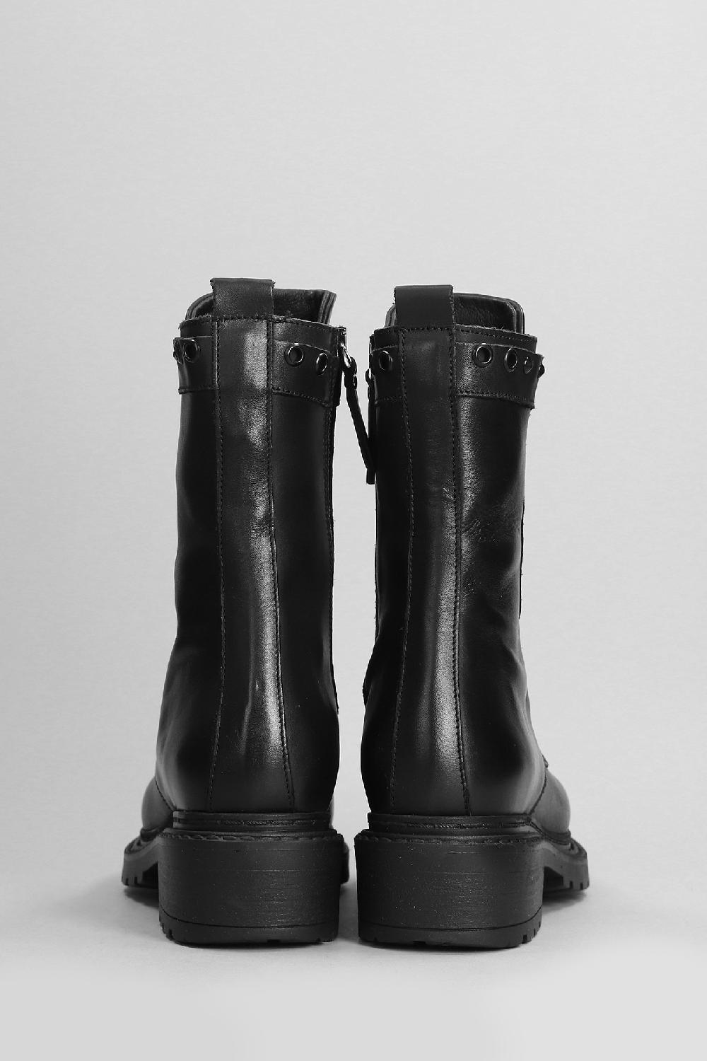 Deliberti Metisse Anfibi In Pelle Nera Cod. 403178 - Deliberti The Luxury Shopping