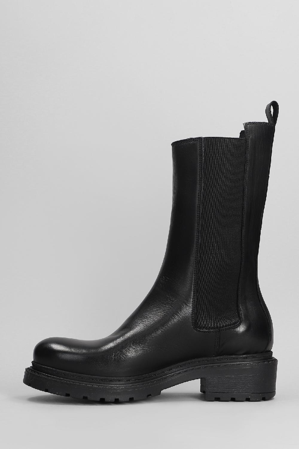 Deliberti Metisse Anfibi In Pelle Nera Cod. 403179 - Deliberti The Luxury Shopping