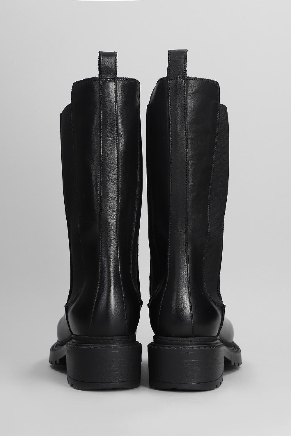 Deliberti Metisse Anfibi In Pelle Nera Cod. 403179 - Deliberti The Luxury Shopping