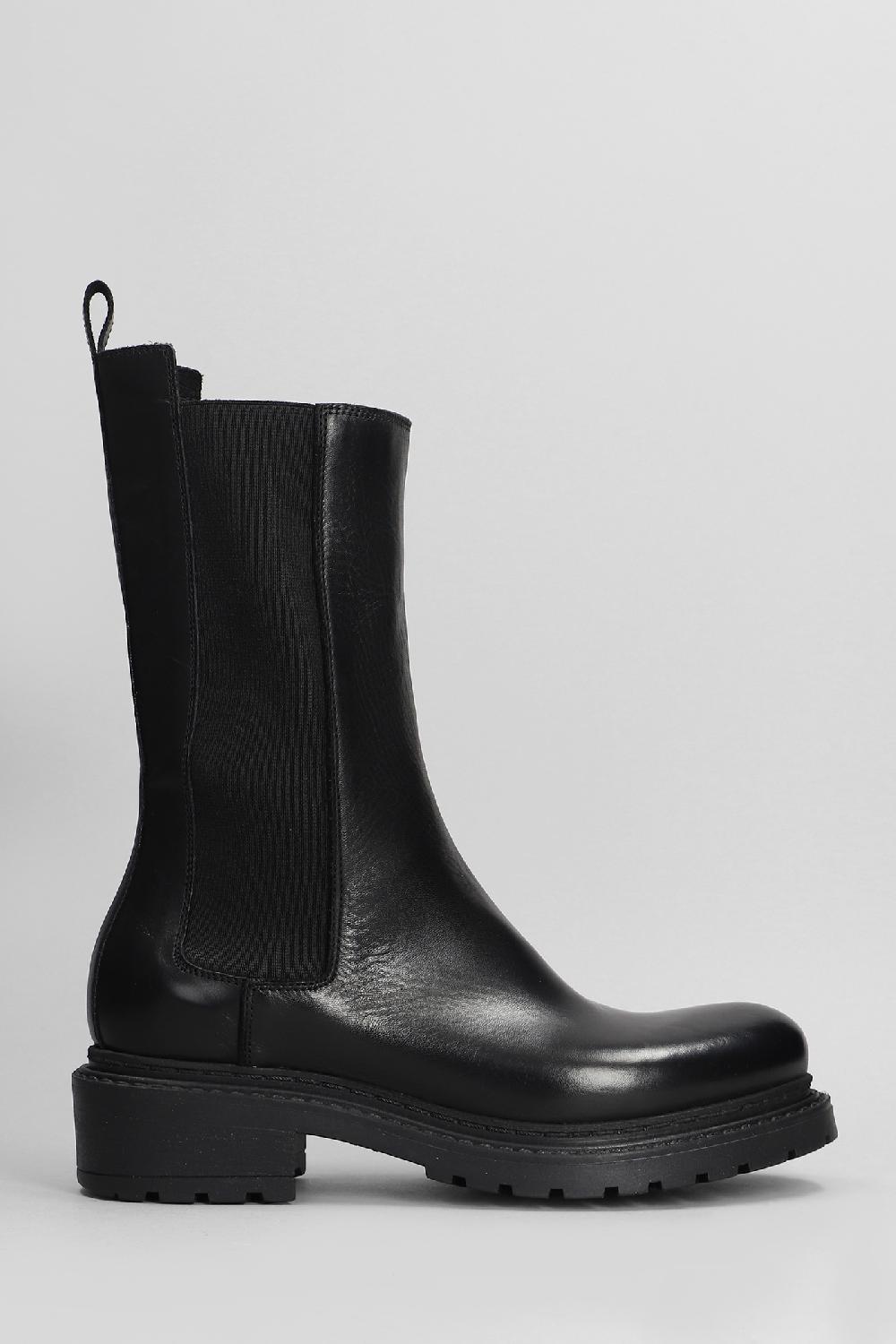 Deliberti Metisse Anfibi in pelle nera cod. 403179 - Deliberti The Luxury Shopping