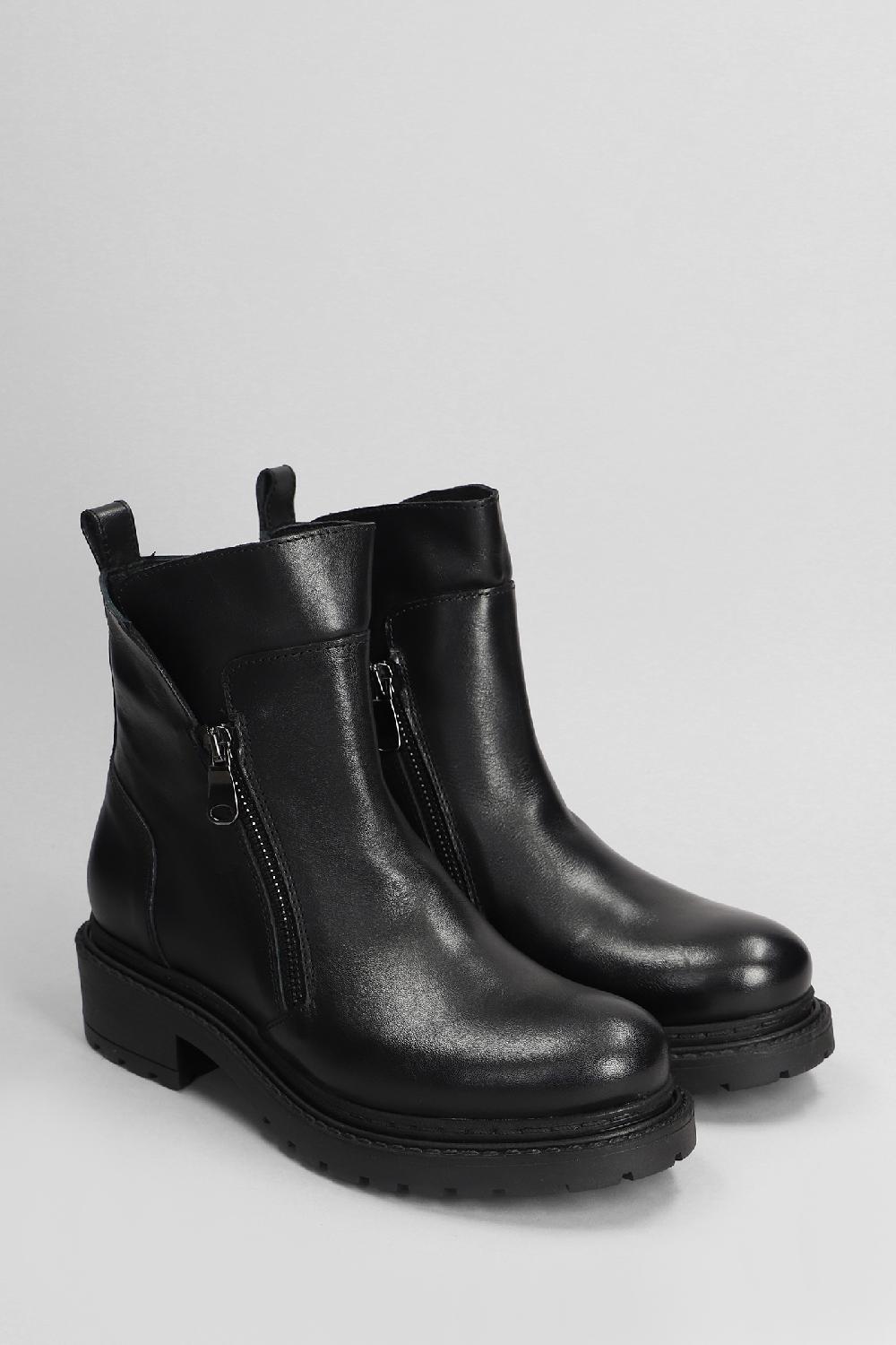Deliberti Metisse Anfibi In Pelle Nera Cod. 405023 - Deliberti The Luxury Shopping