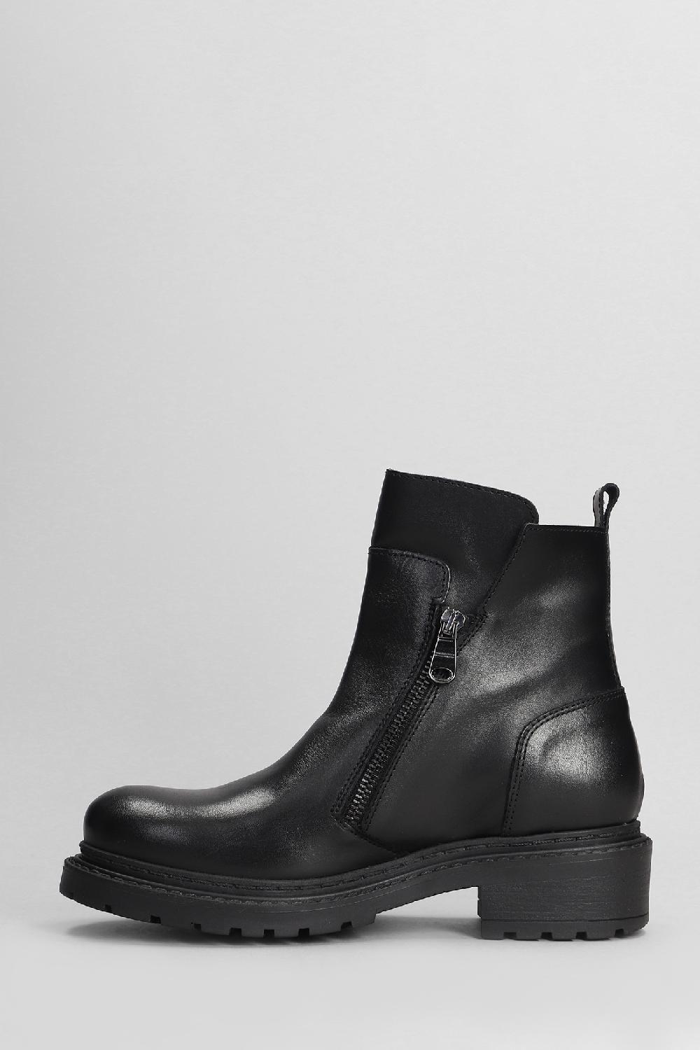 Deliberti Metisse Anfibi In Pelle Nera Cod. 405023 - Deliberti The Luxury Shopping