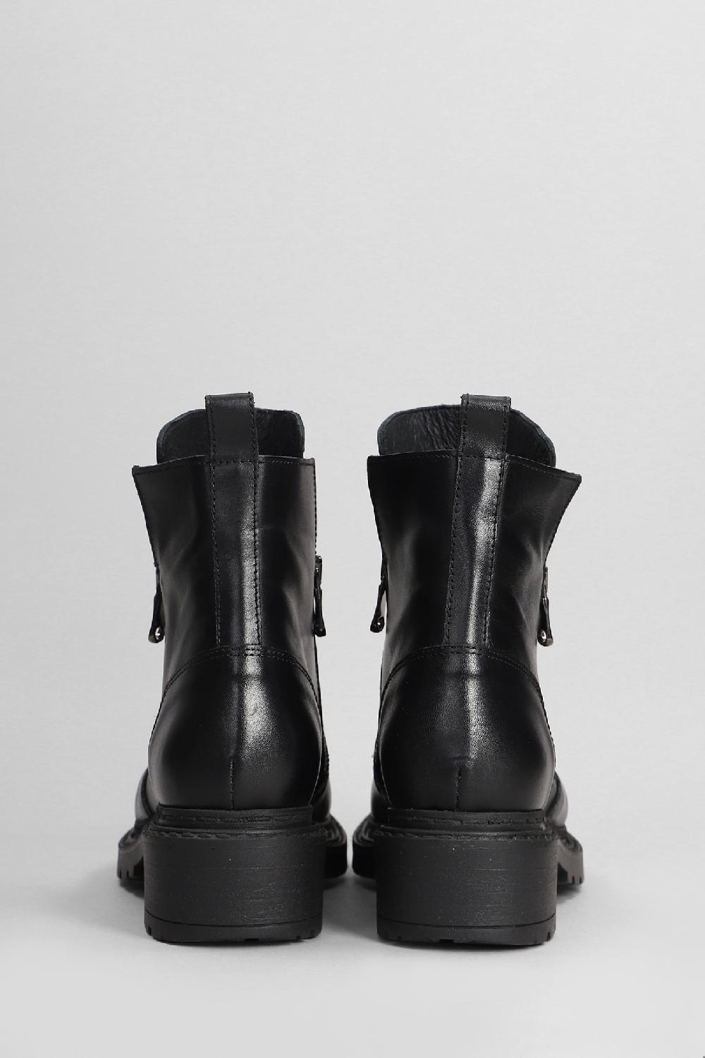Deliberti Metisse Anfibi In Pelle Nera Cod. 405023 - Deliberti The Luxury Shopping