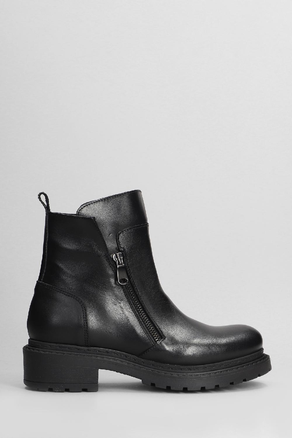 Deliberti Metisse Anfibi in pelle nera cod. 405023 - Deliberti The Luxury Shopping