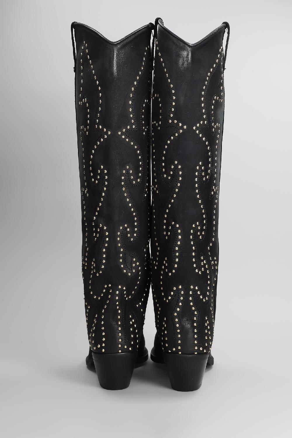 Deliberti Metisse Stivali Texani In Nabuk Nero Cod. 405914 - Deliberti The Luxury Shopping