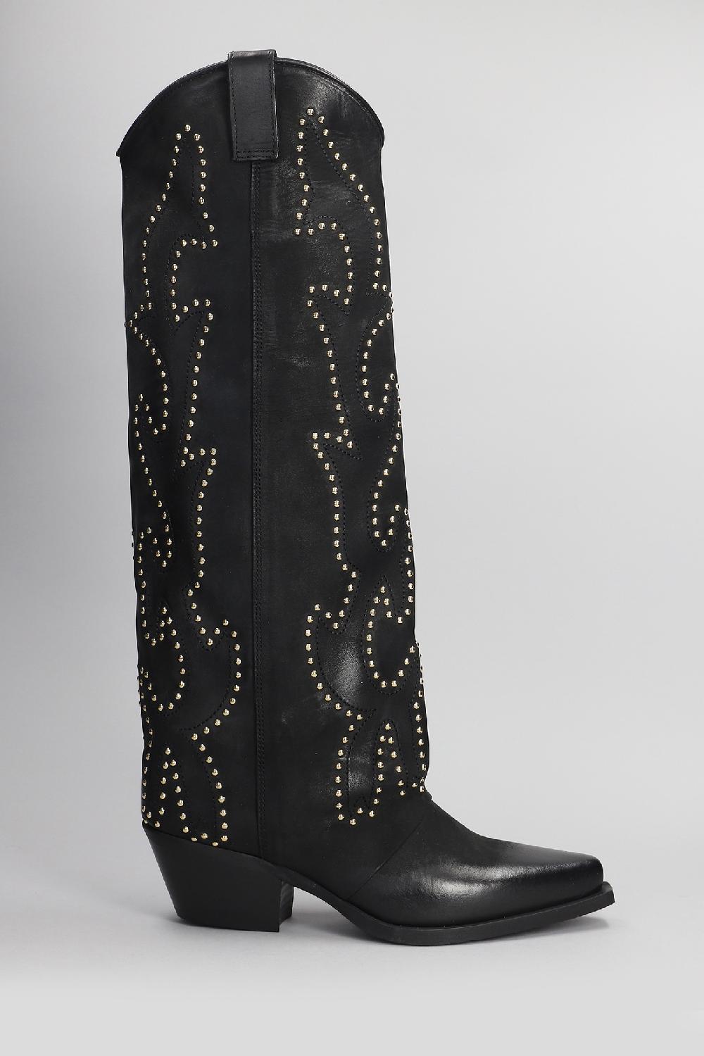 Deliberti Metisse Stivali texani in nabuk nero cod. 405914 - Deliberti The Luxury Shopping