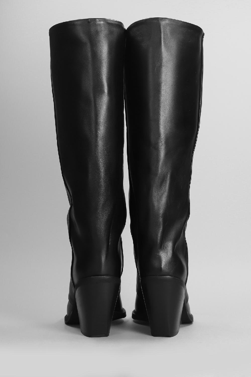 Deliberti Metisse Stivali Texani In Pelle Nera Cod. 403182 - Deliberti The Luxury Shopping