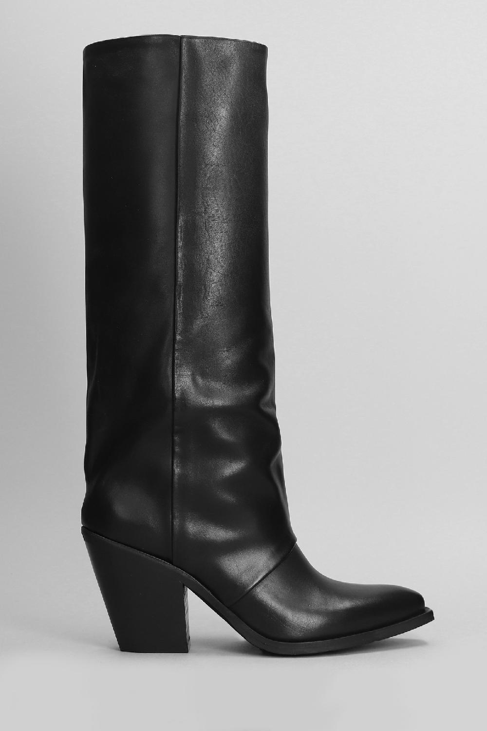 Deliberti Metisse Stivali texani in pelle nera cod. 403182 - Deliberti The Luxury Shopping