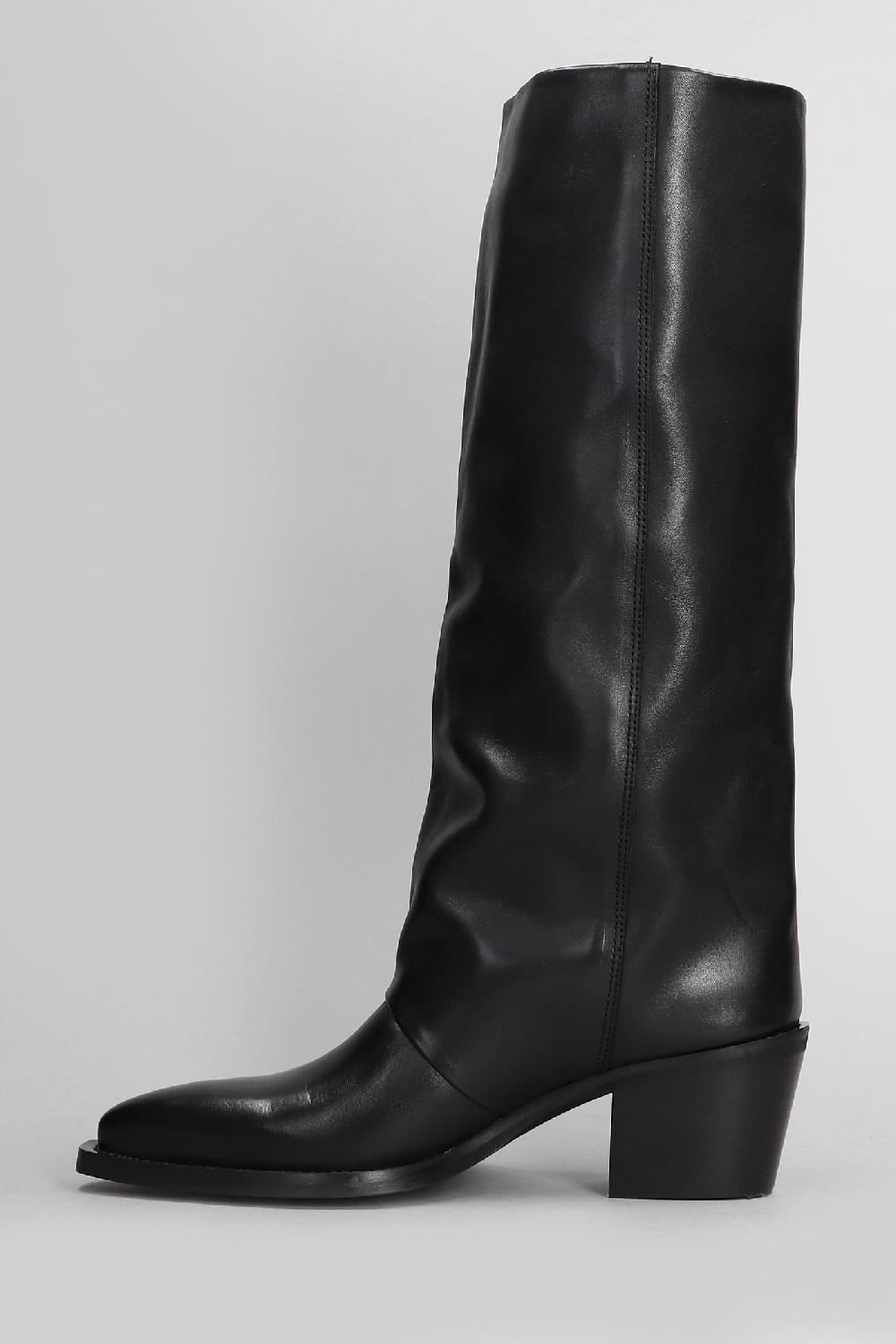Deliberti Metisse Stivali Texani In Pelle Nera Cod. 407420 - Deliberti The Luxury Shopping
