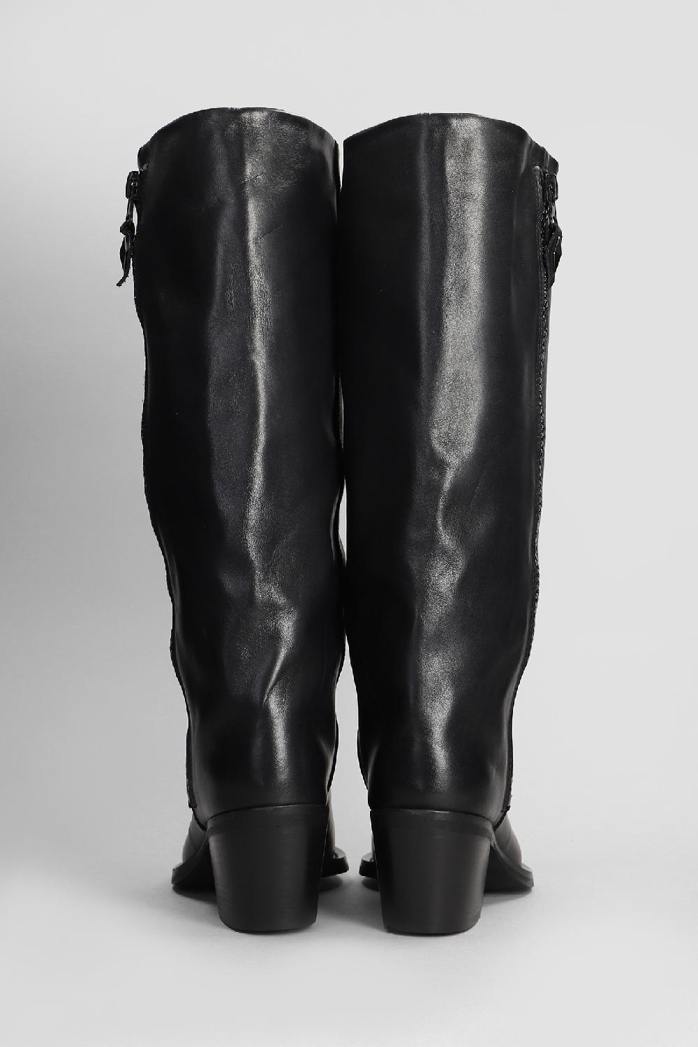Deliberti Metisse Stivali Texani In Pelle Nera Cod. 407420 - Deliberti The Luxury Shopping
