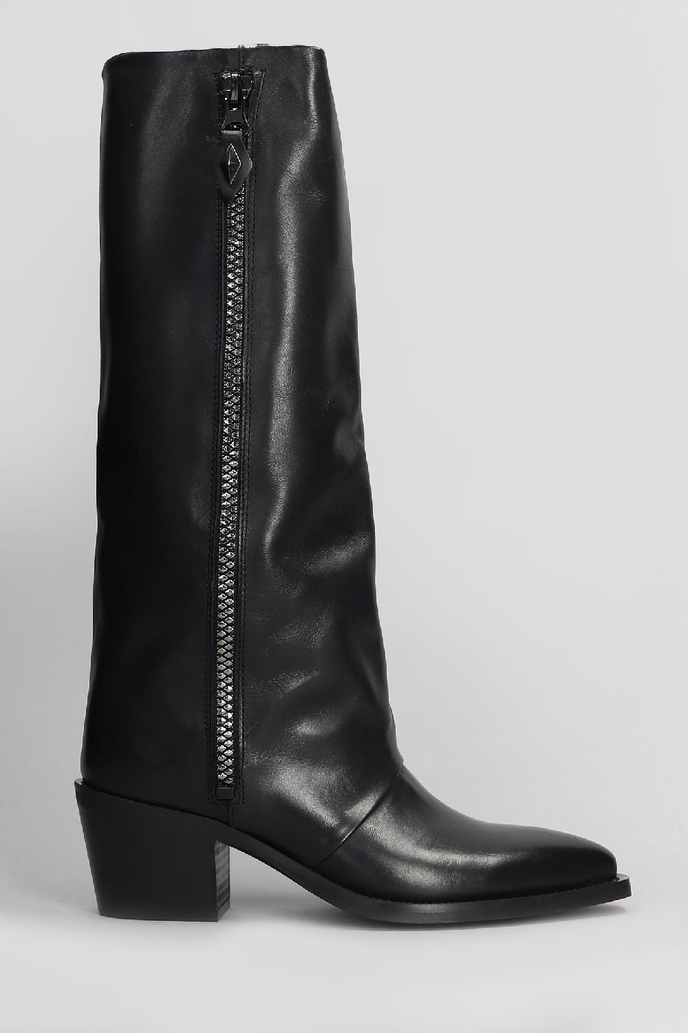 Deliberti Metisse Stivali texani in pelle nera cod. 407420 - Deliberti The Luxury Shopping